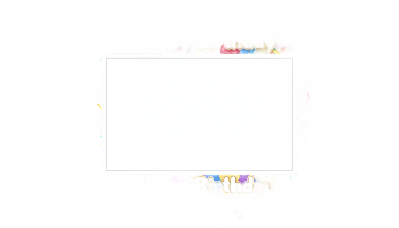 happy birthday photo frame png hd PNG transparent background