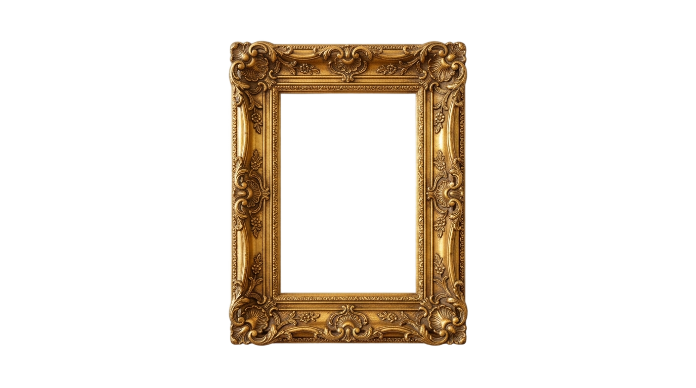 luxury vintage frame png PNG transparent background