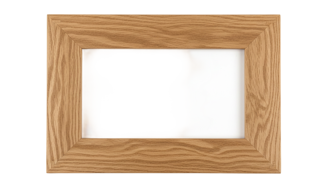 wooden painting frame png PNG transparent background
