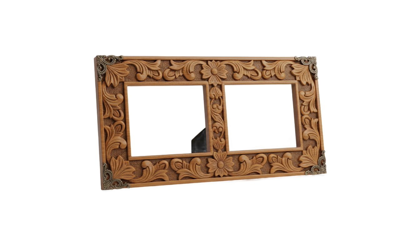 collage 2 photo frame png PNG transparent background