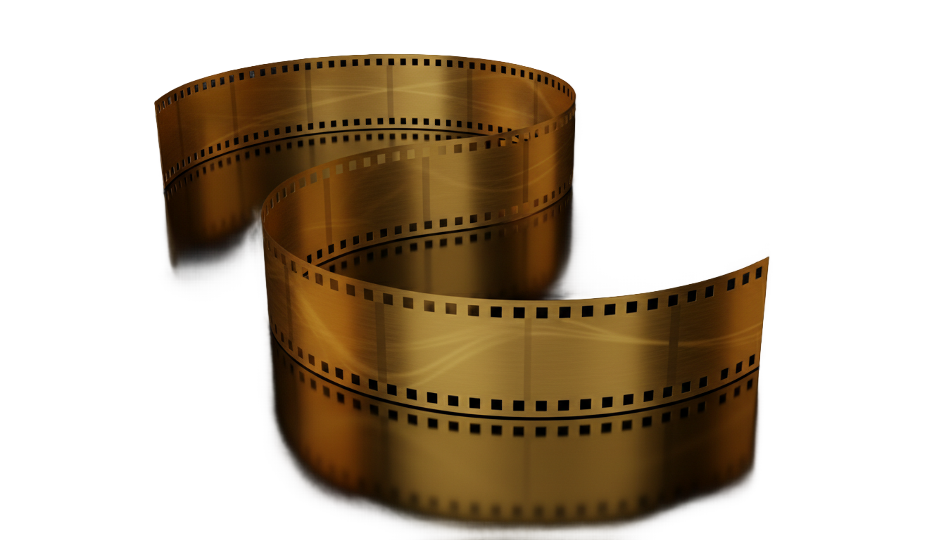 gold film strip png PNG transparent background