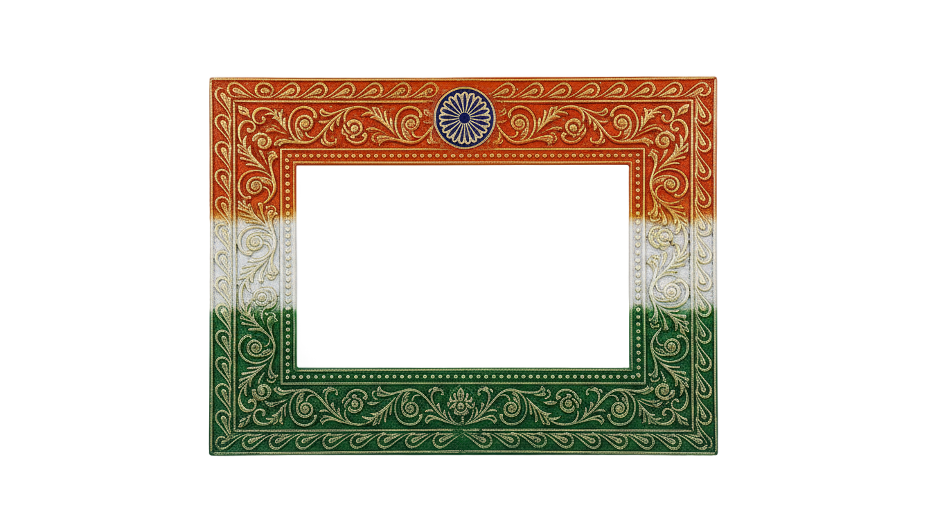tiranga photo frame png PNG transparent background
