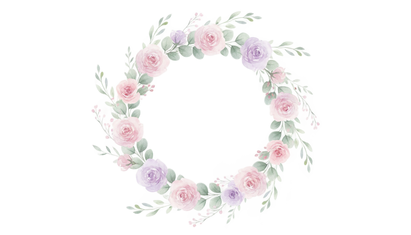 free watercolor wreath png PNG transparent background
