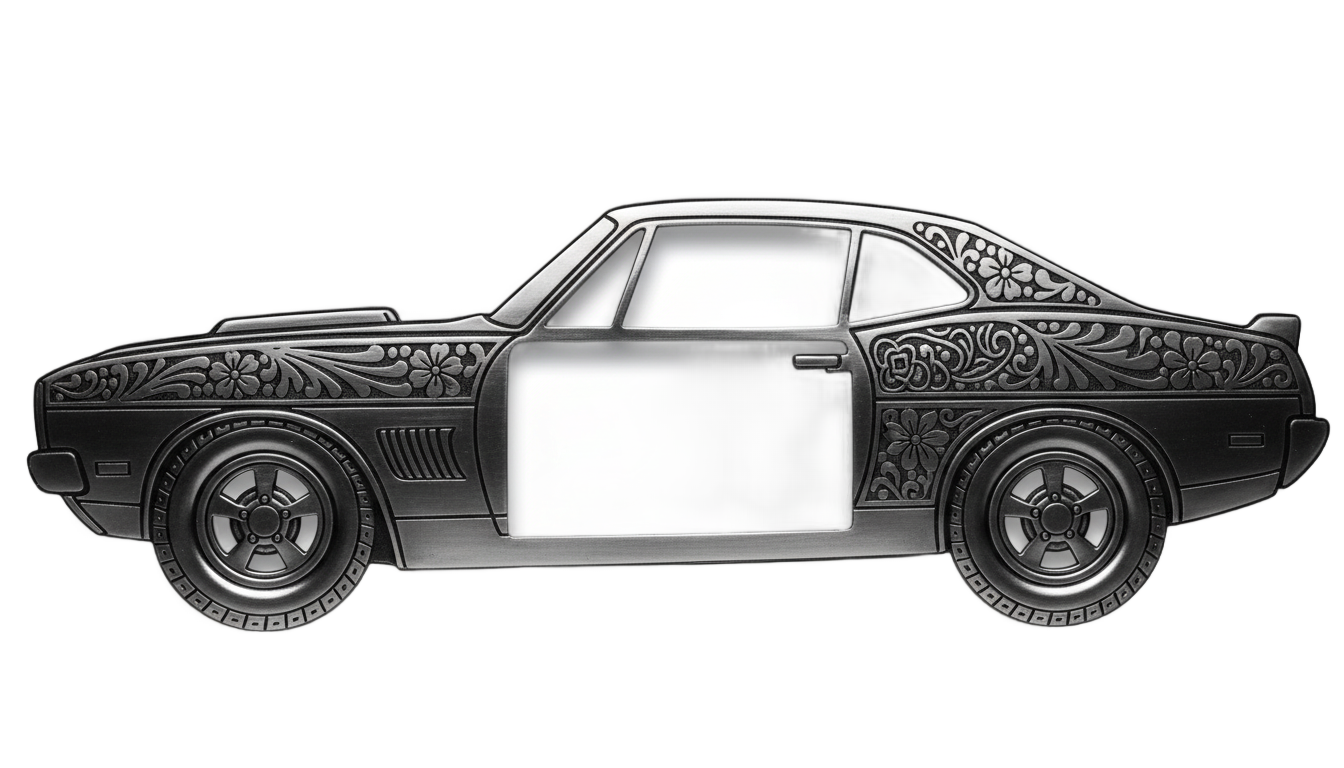 car photo frame png PNG transparent background