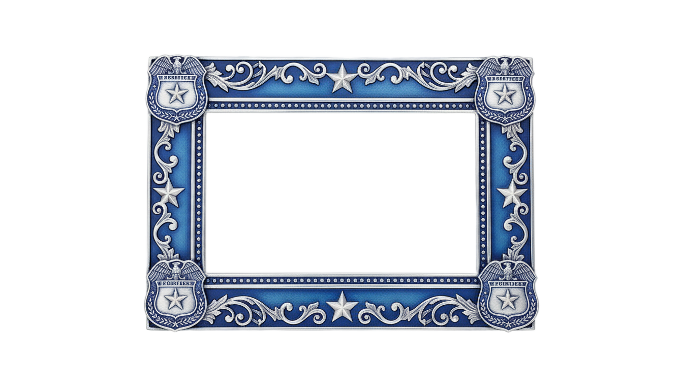 police photo frame png online photo editor PNG transparent background