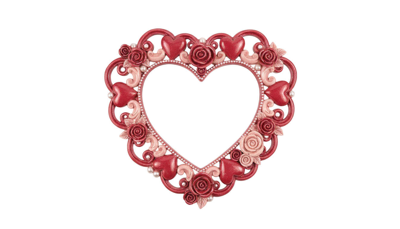 valentine photo frame png PNG transparent background