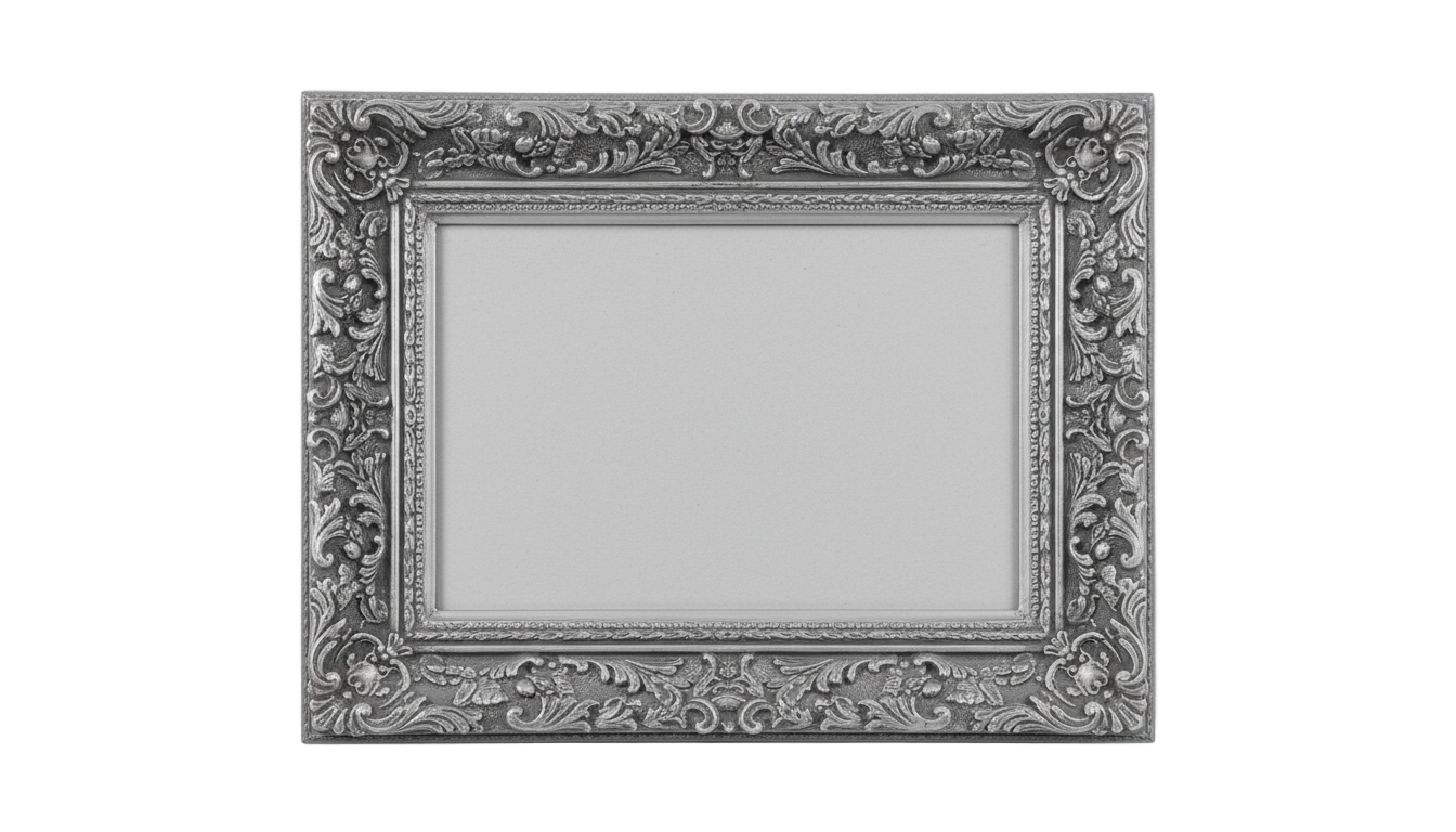 photo frame png black and white PNG transparent background