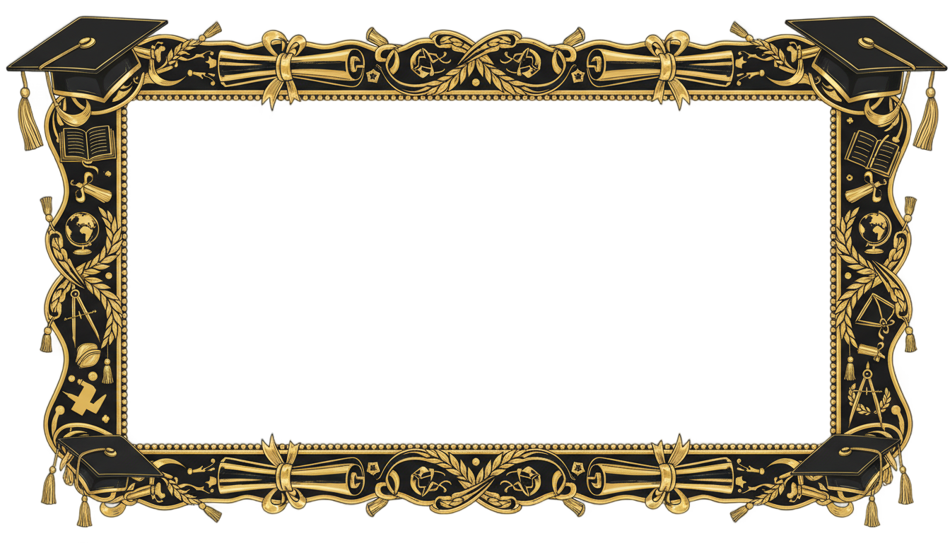 graduation photo frame png PNG transparent background