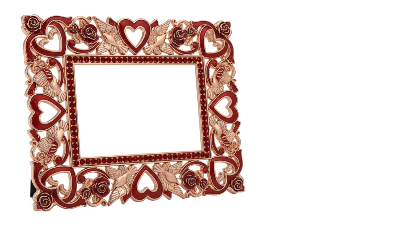photo frame png love PNG transparent background