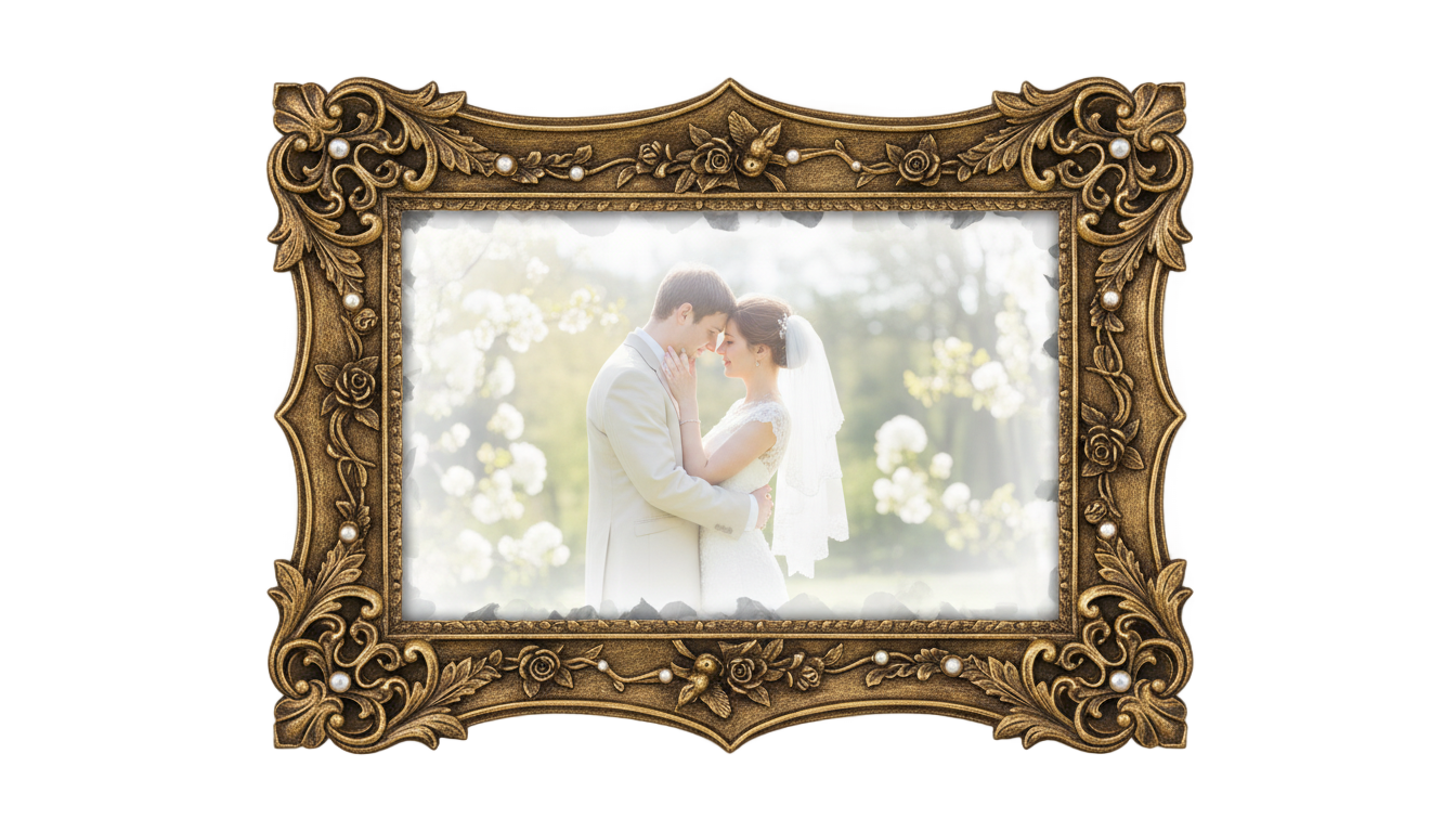 wedding photo frame background png PNG transparent background