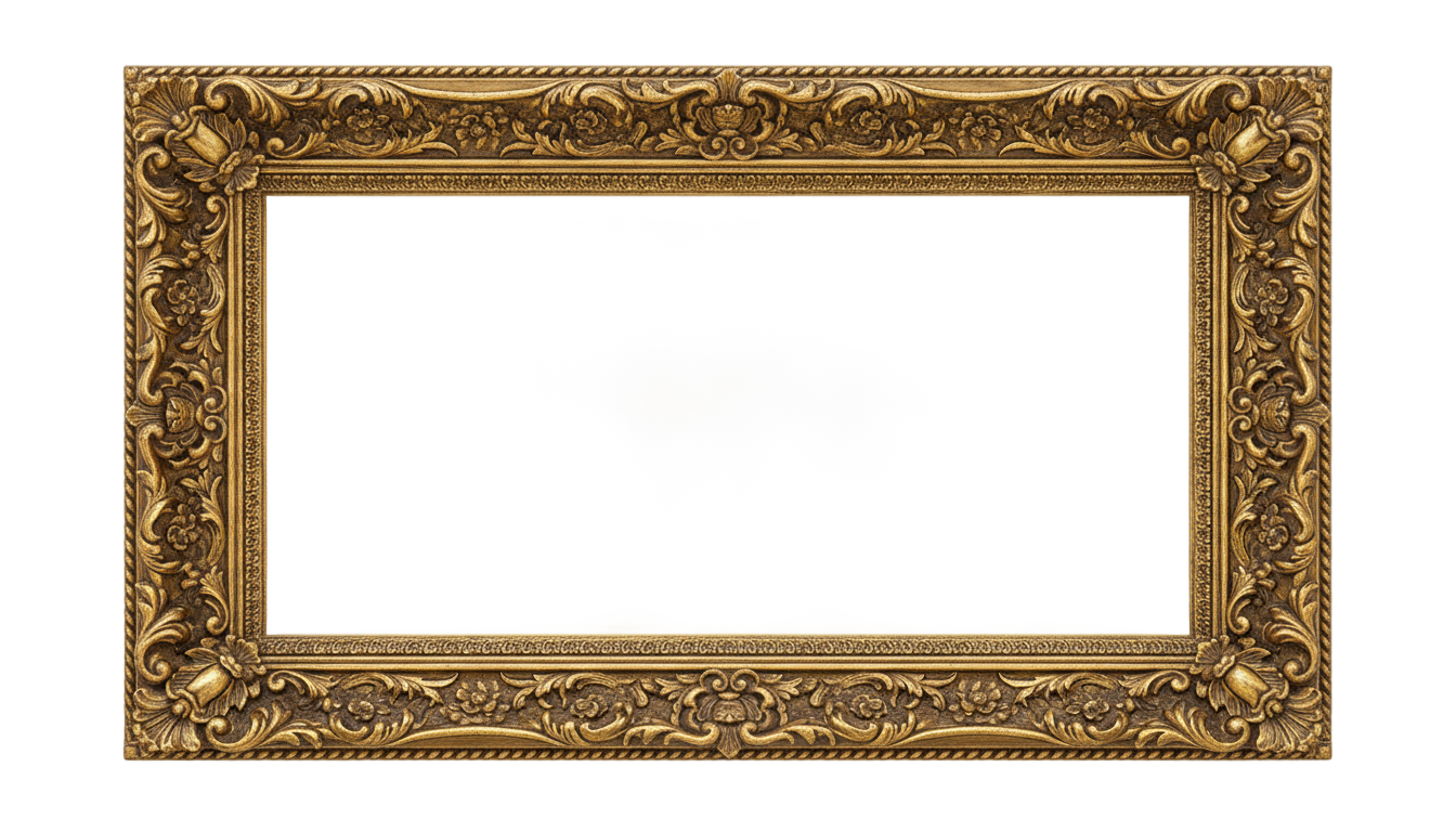 elegant photo frame png PNG transparent background