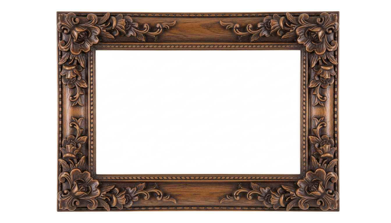 wooden frame design png PNG transparent background