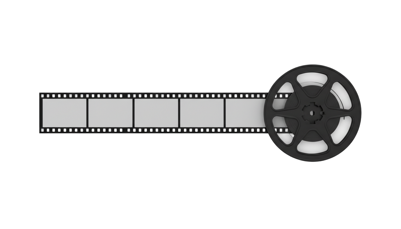 black film strip png PNG transparent background