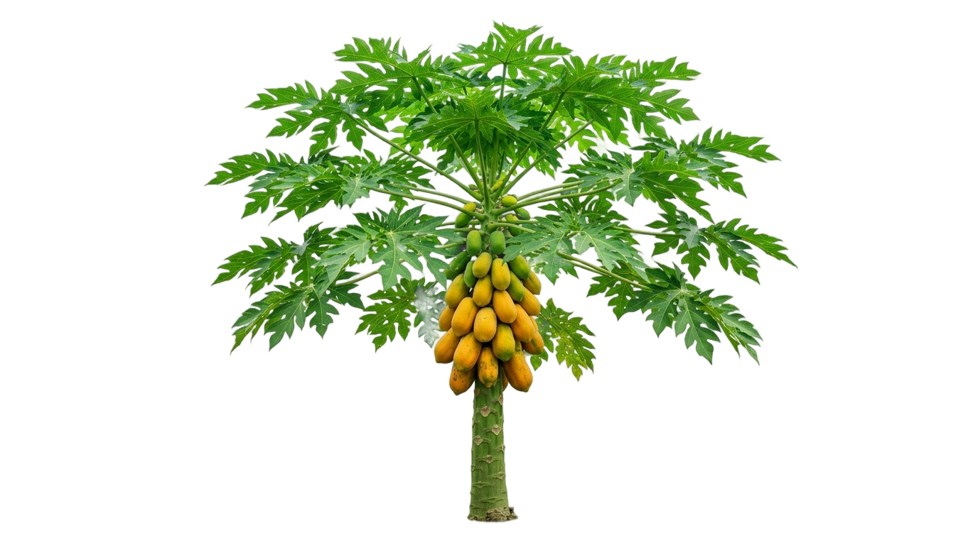 papaya tree png PNG transparent background