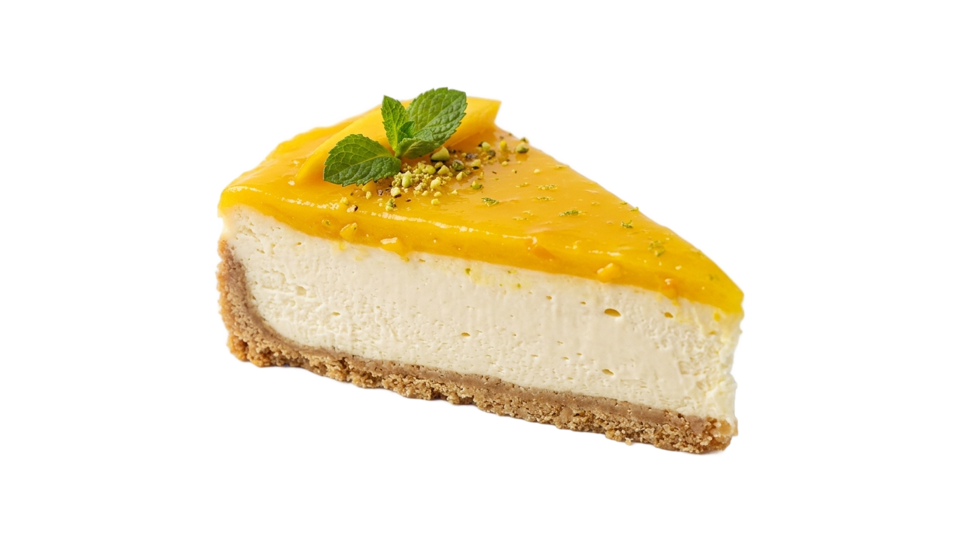 mango cheesecake png PNG transparent background