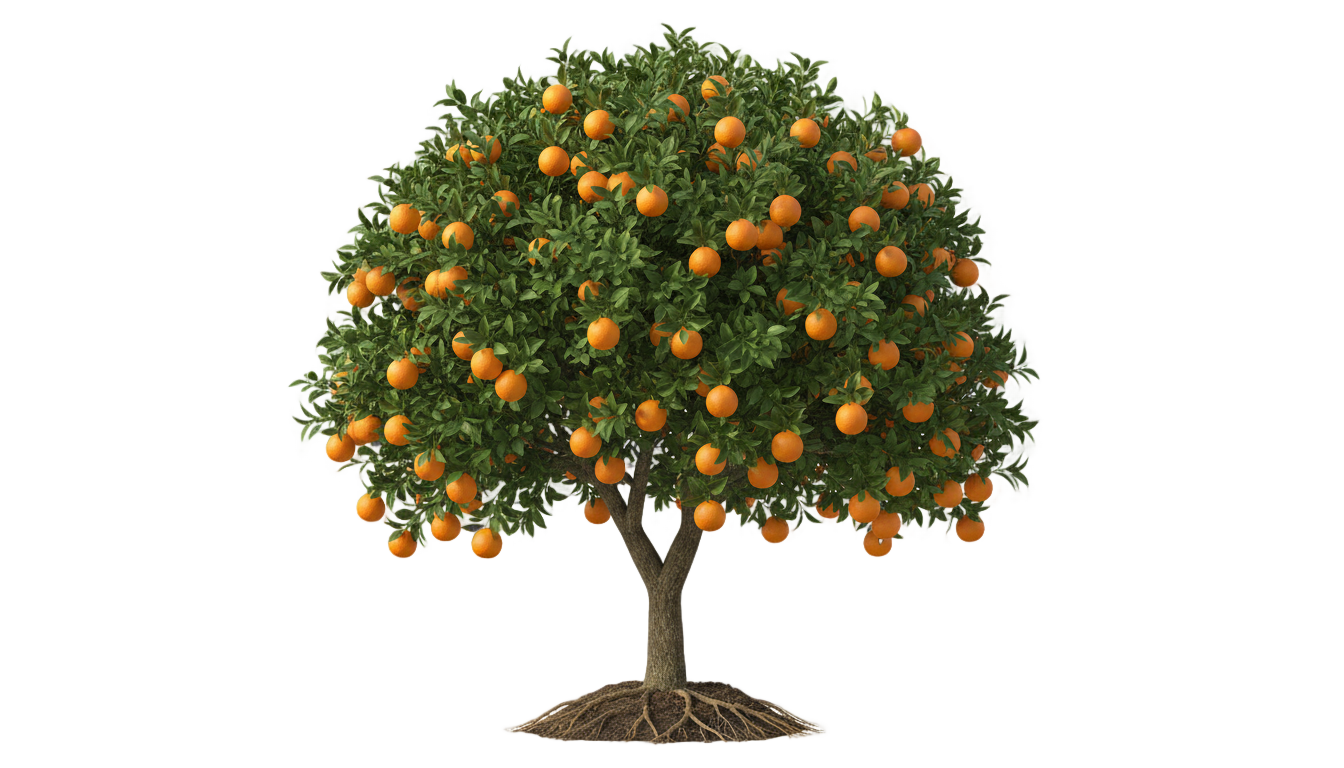 orange tree png PNG transparent background
