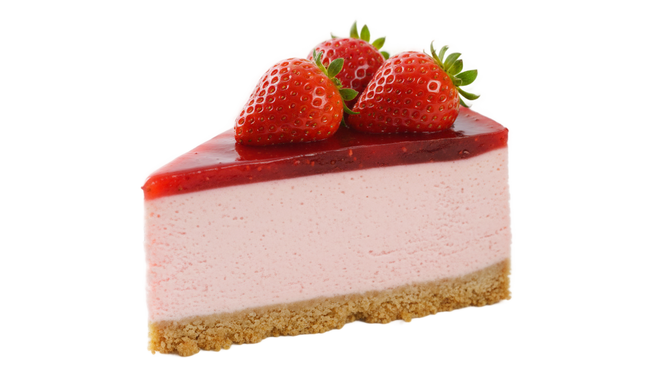 strawberry cheesecake png PNG transparent background