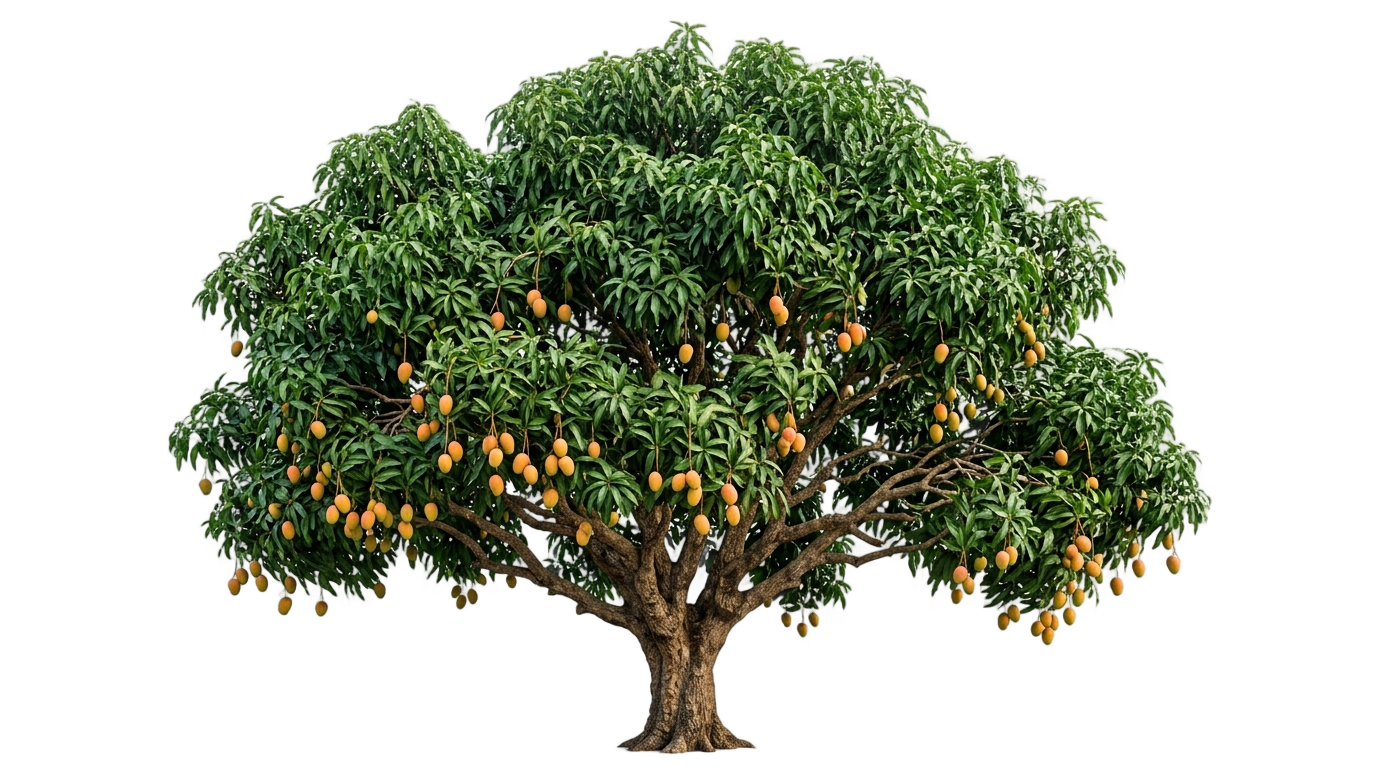 big mango tree png PNG transparent background