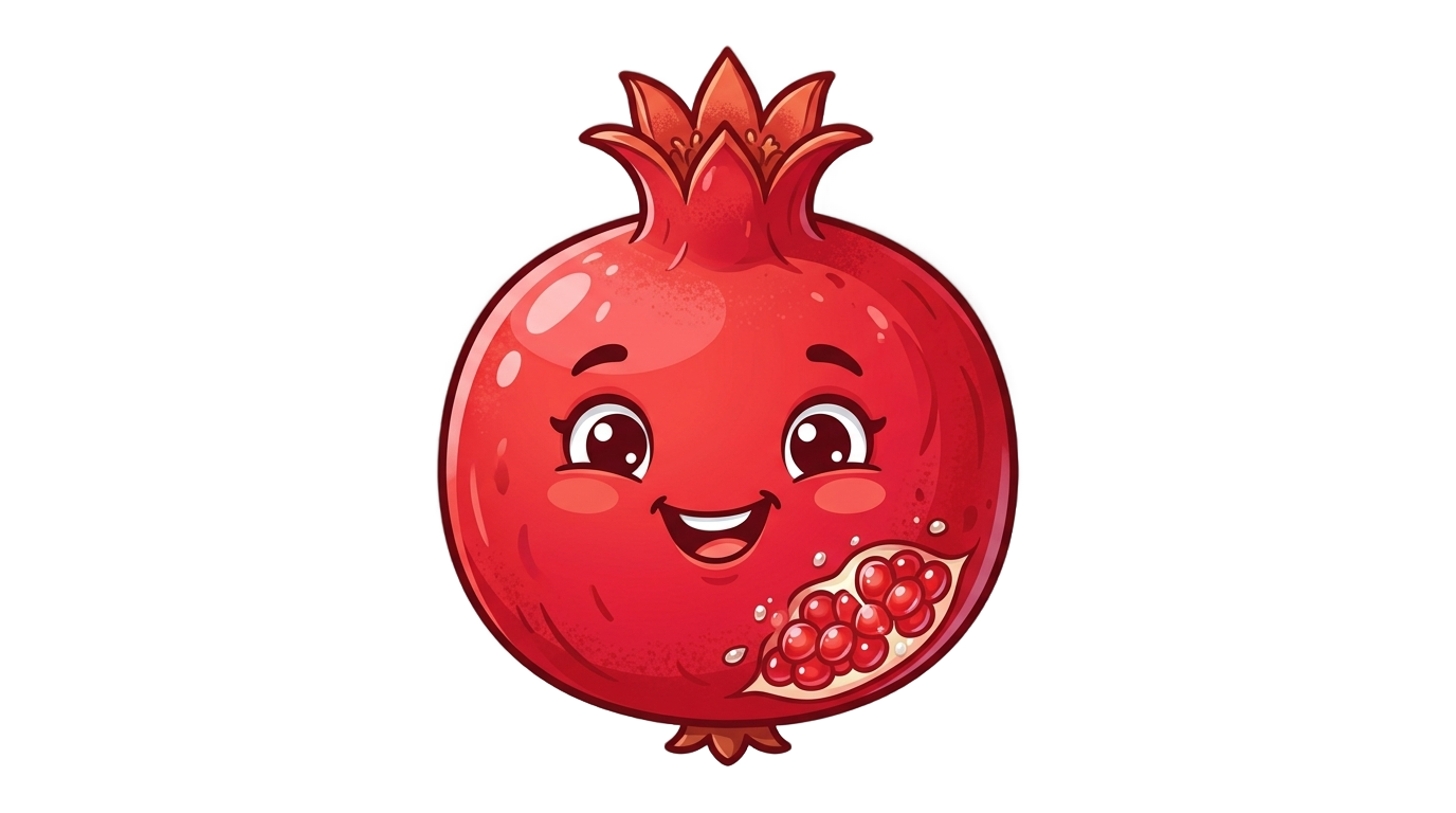 pomegranate cartoon png PNG transparent background