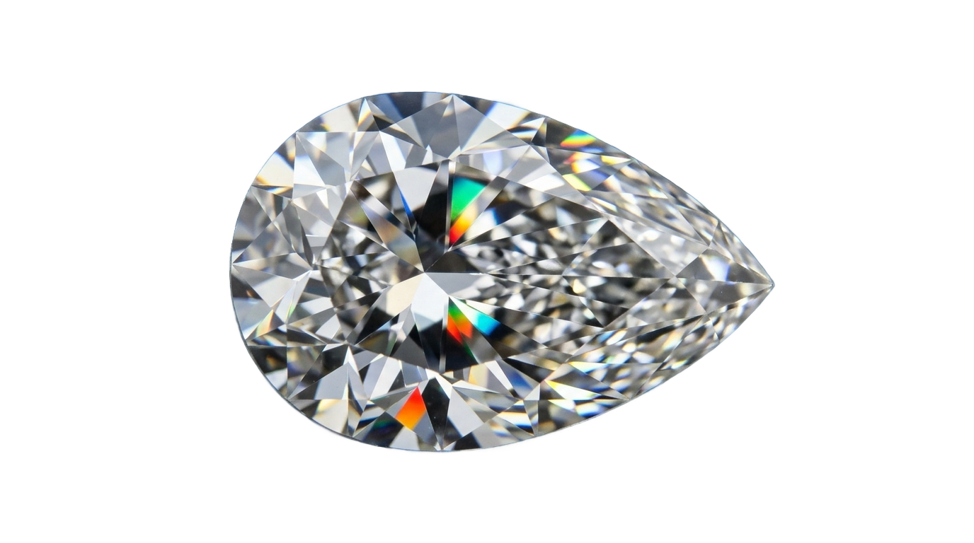 pear cut diamond png PNG transparent background
