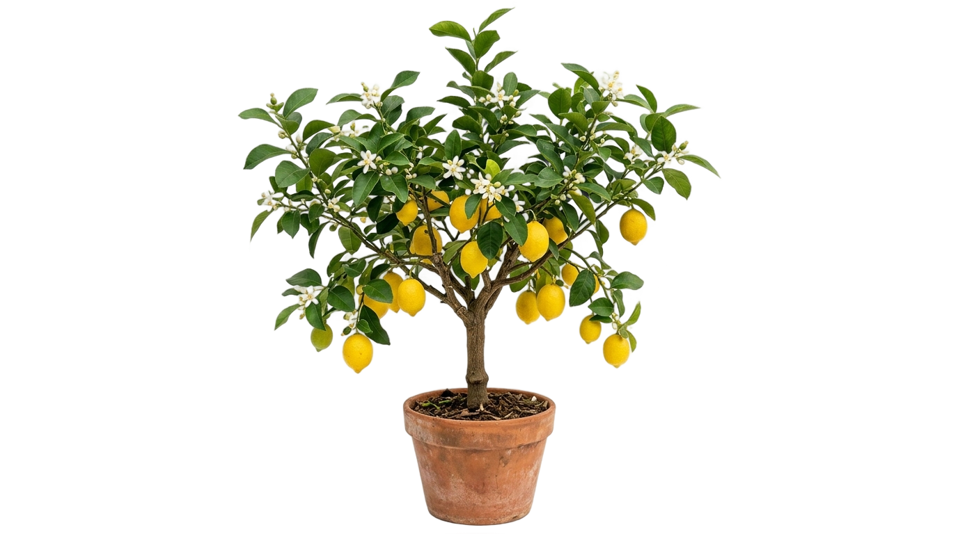 lemon plant png PNG transparent background