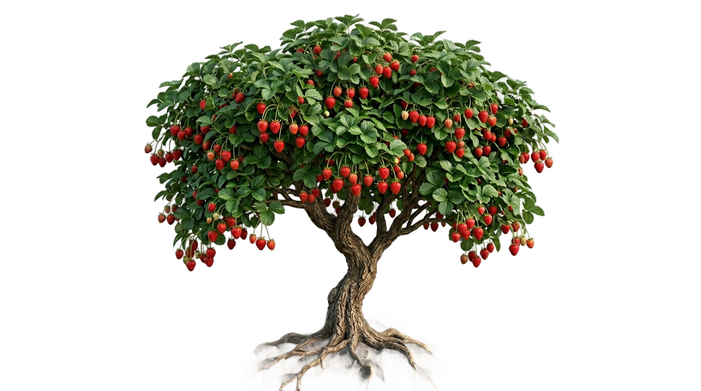 strawberry tree png PNG transparent background