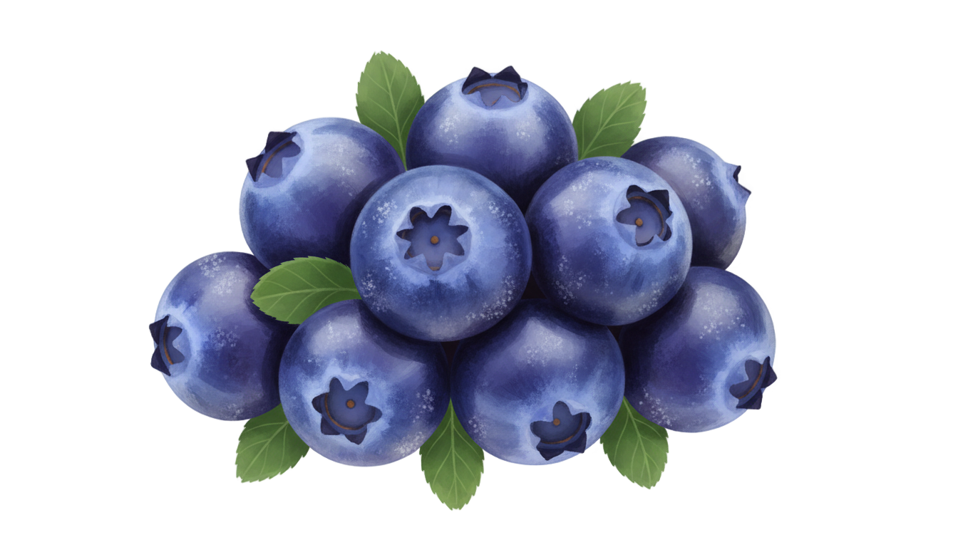 blueberry illustration png PNG transparent background