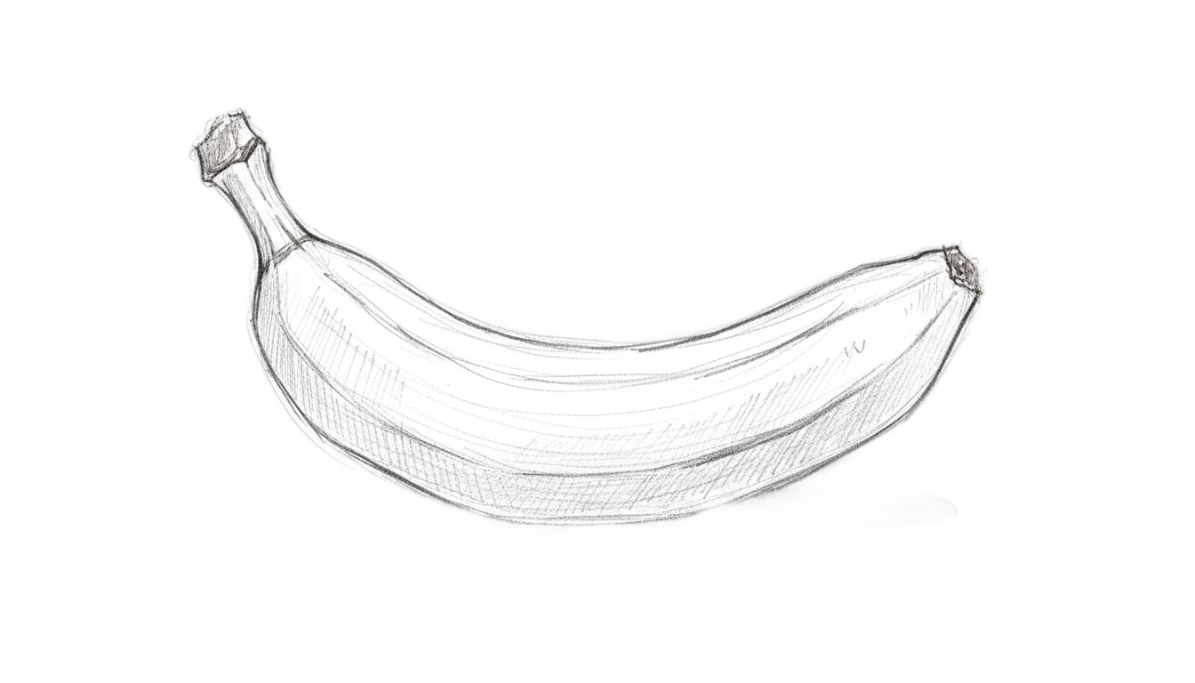 banana sketch png PNG transparent background