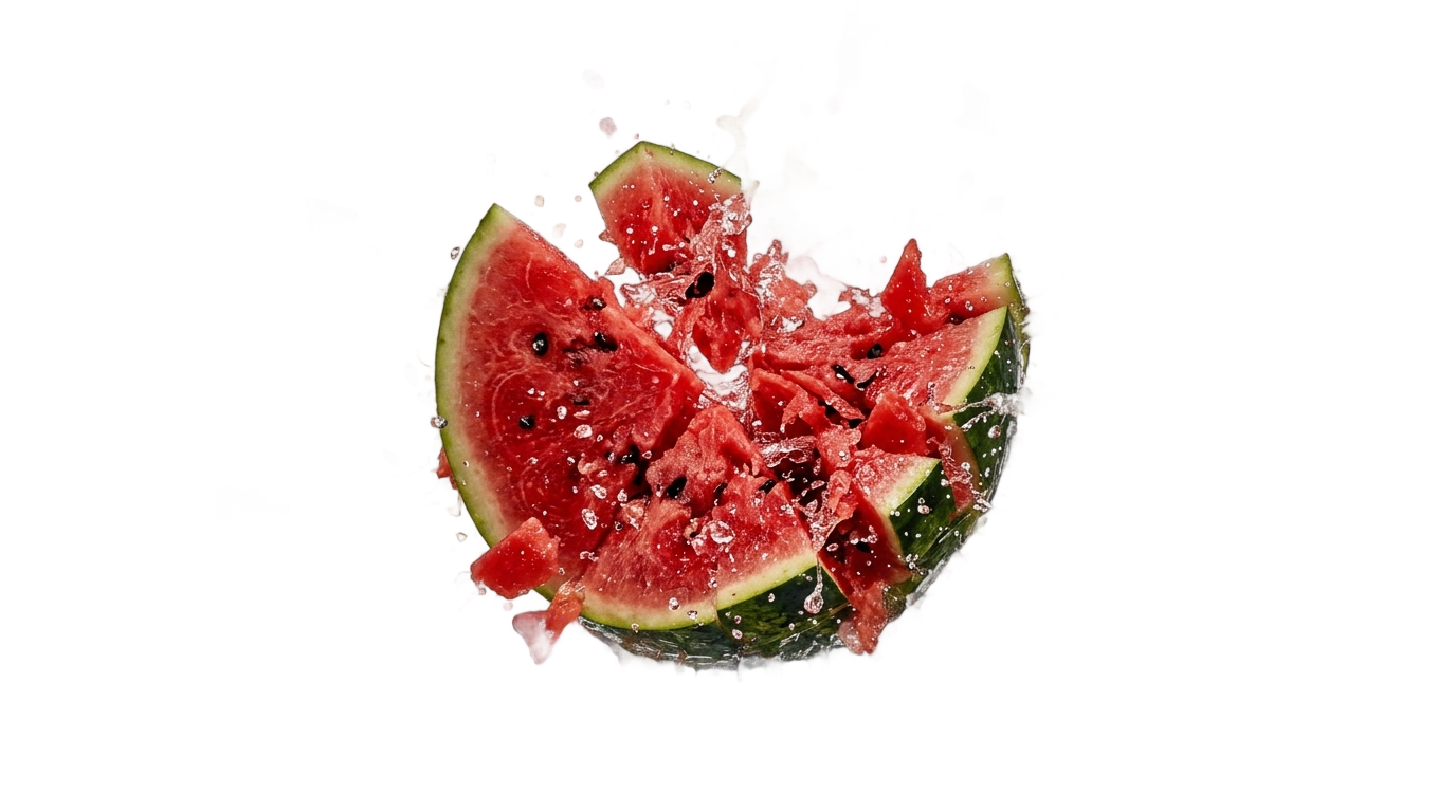 watermelon splash png PNG transparent background