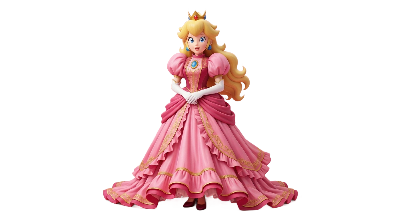 fondo princesa peach png PNG transparent background