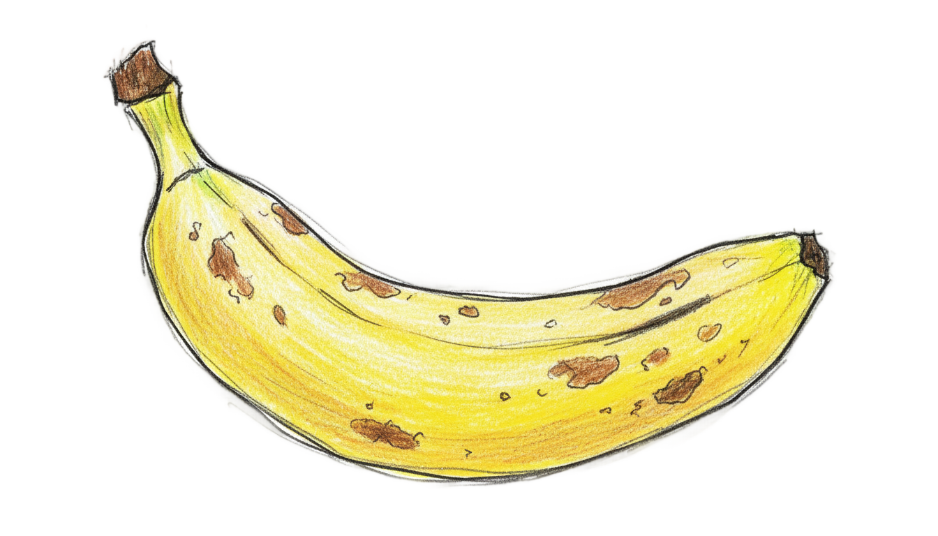 banana png dibujo PNG transparent background