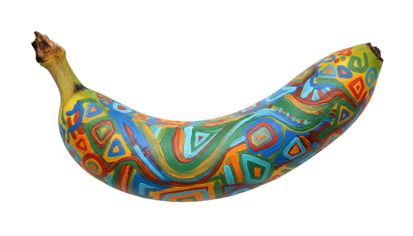 banana art png PNG transparent background