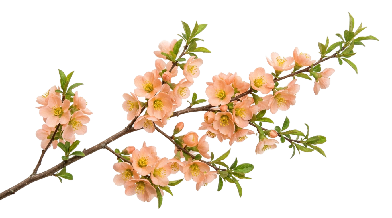 peach floral png PNG transparent background