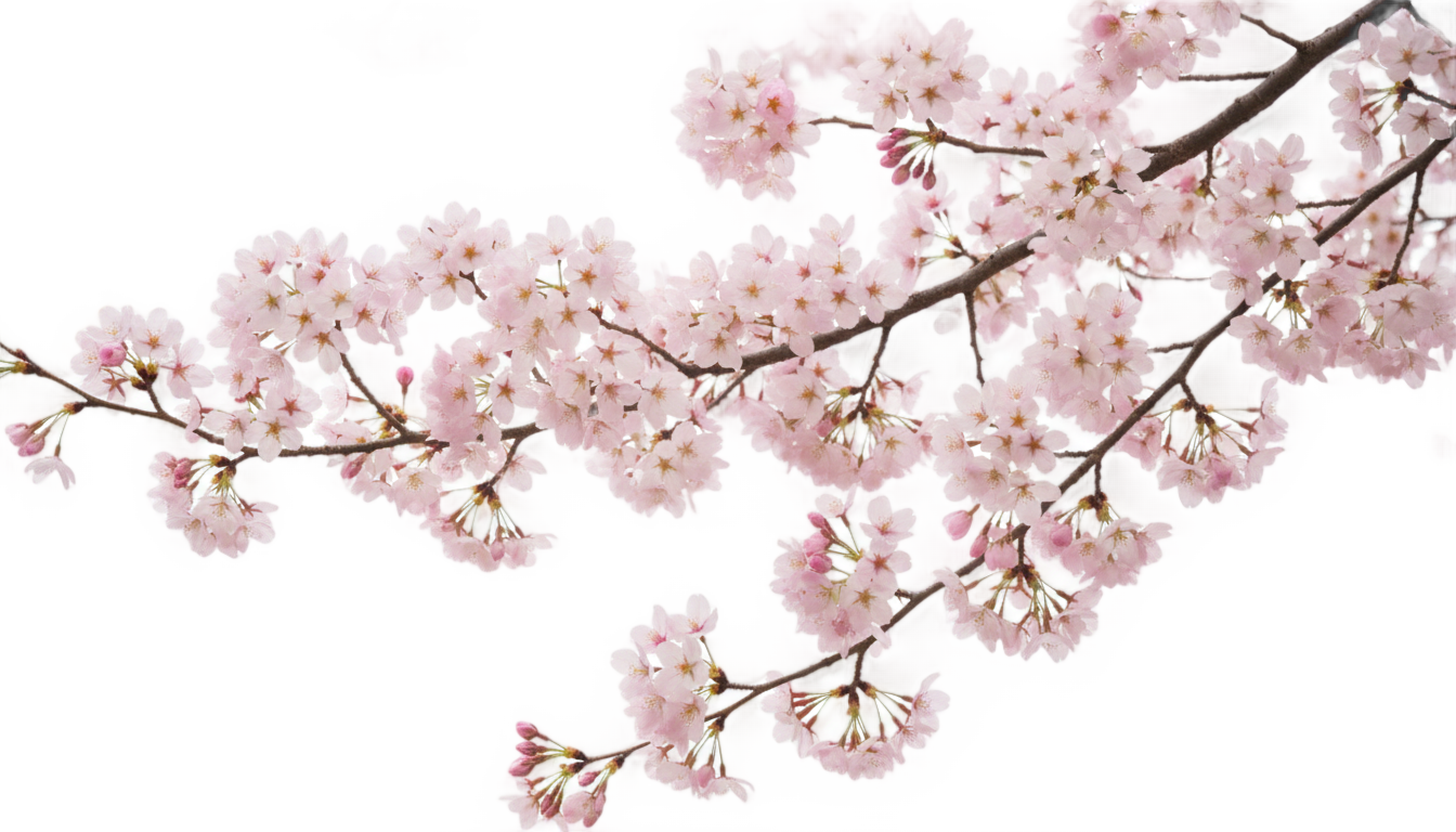 cherry blossom branches png PNG transparent background