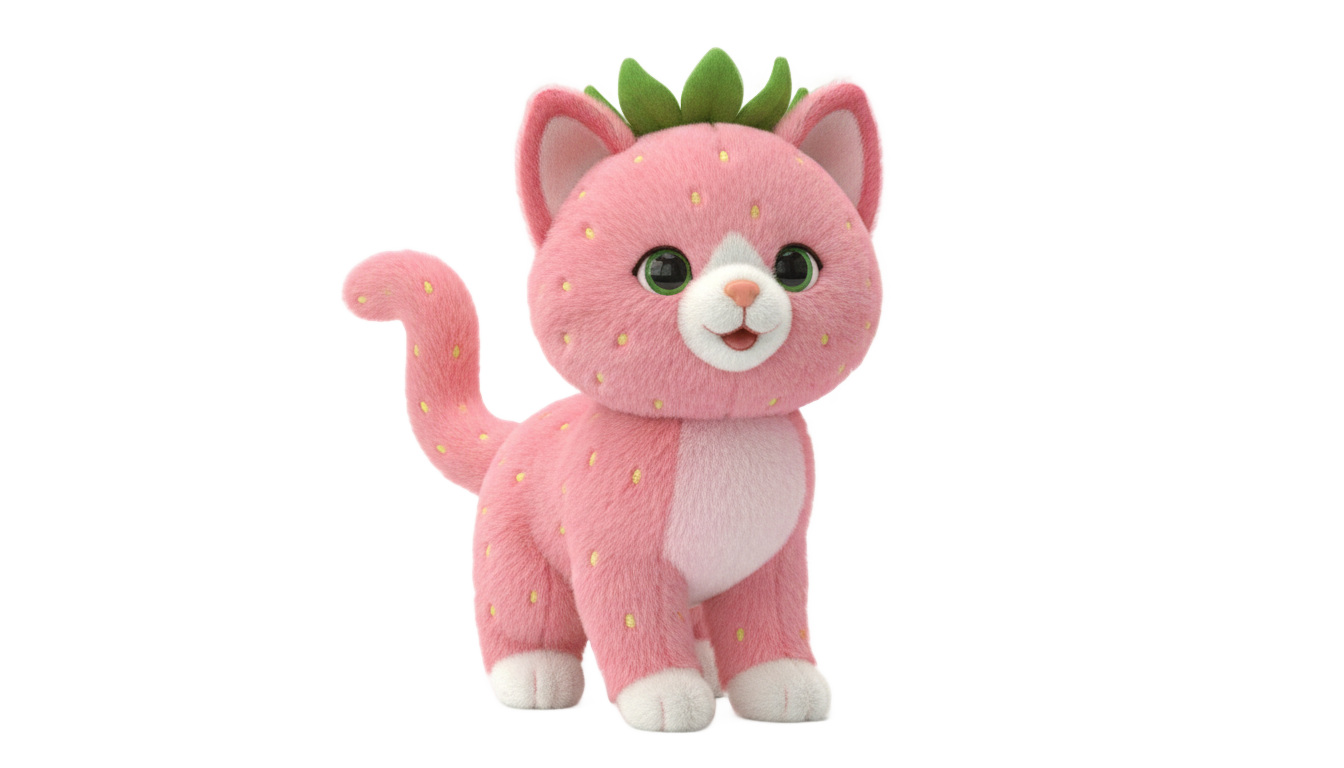 strawberry cat png PNG transparent background