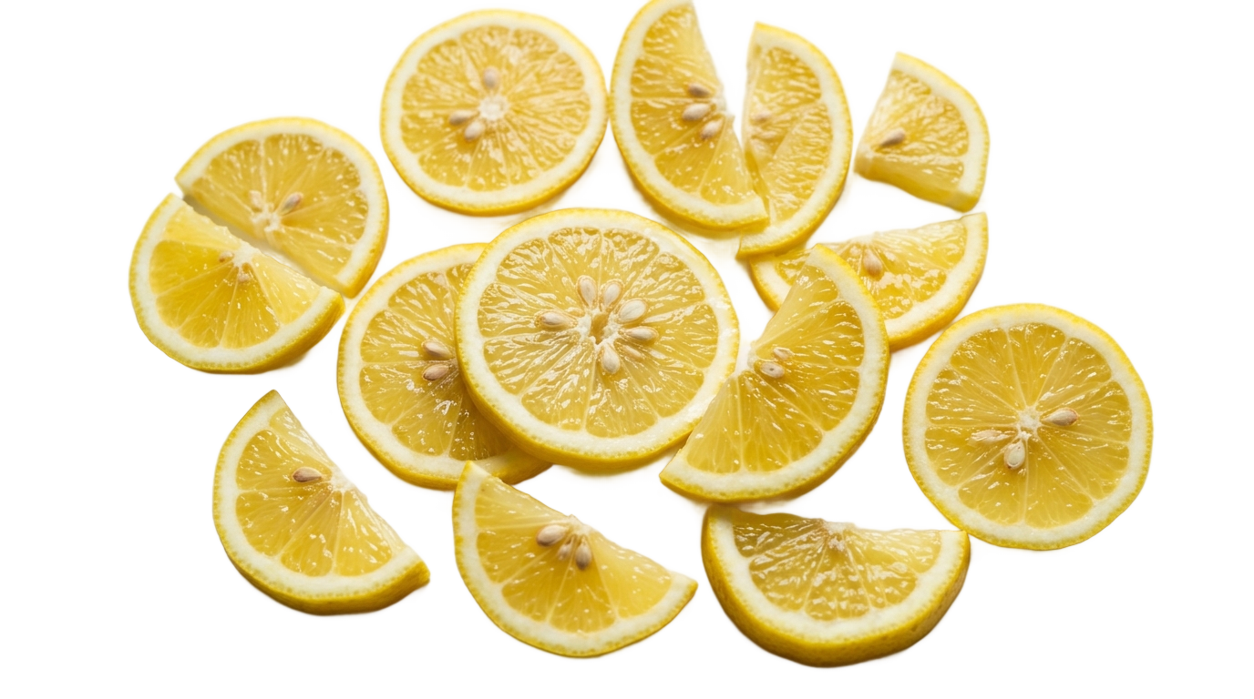 lemon pieces png PNG transparent background