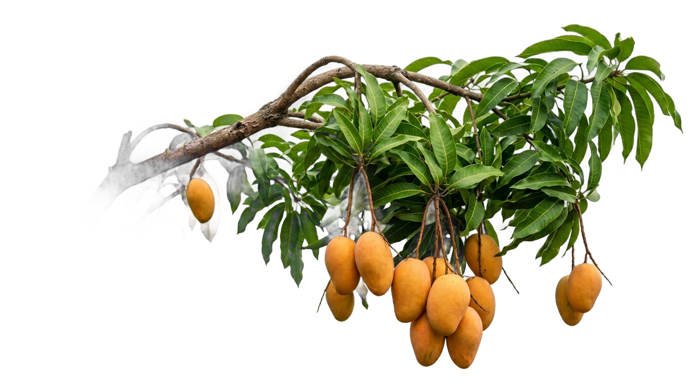mango tree branch png PNG transparent background
