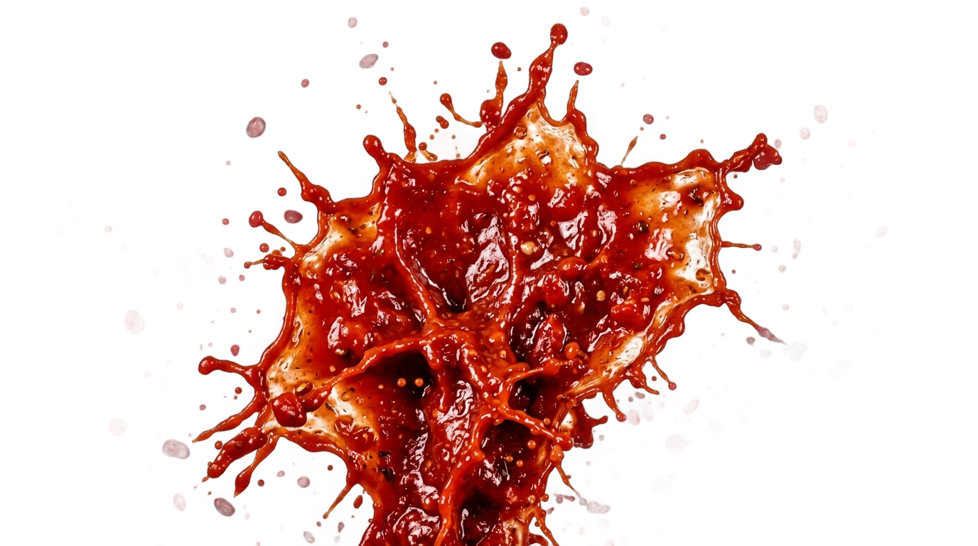 tomato sauce splash png PNG transparent background