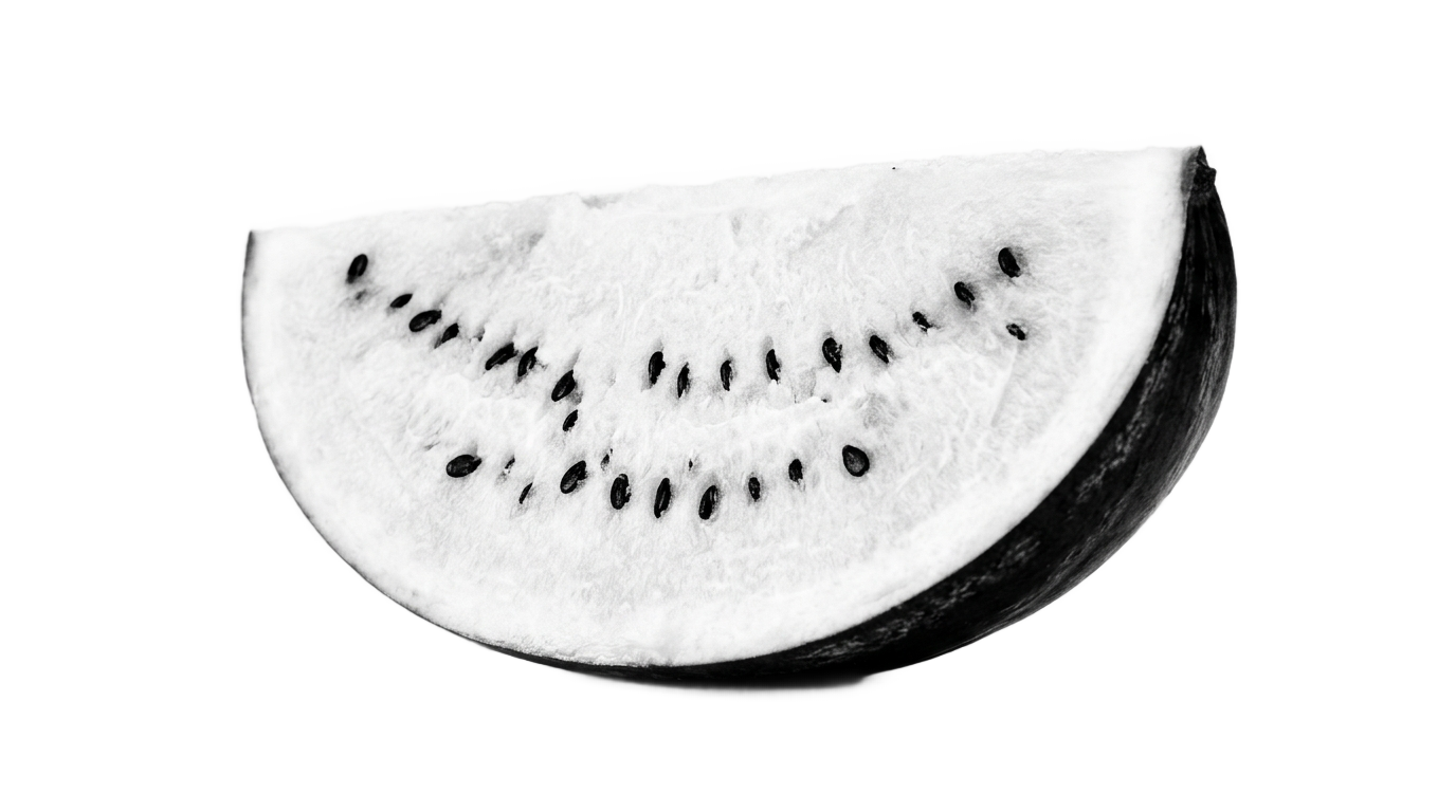 watermelon png black and white PNG transparent background