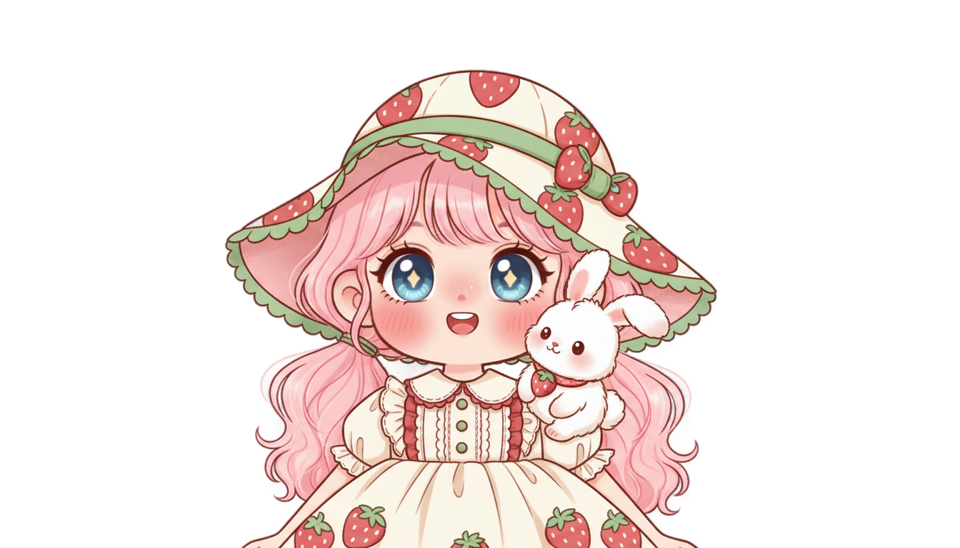 strawberry shortcake characters png PNG transparent background