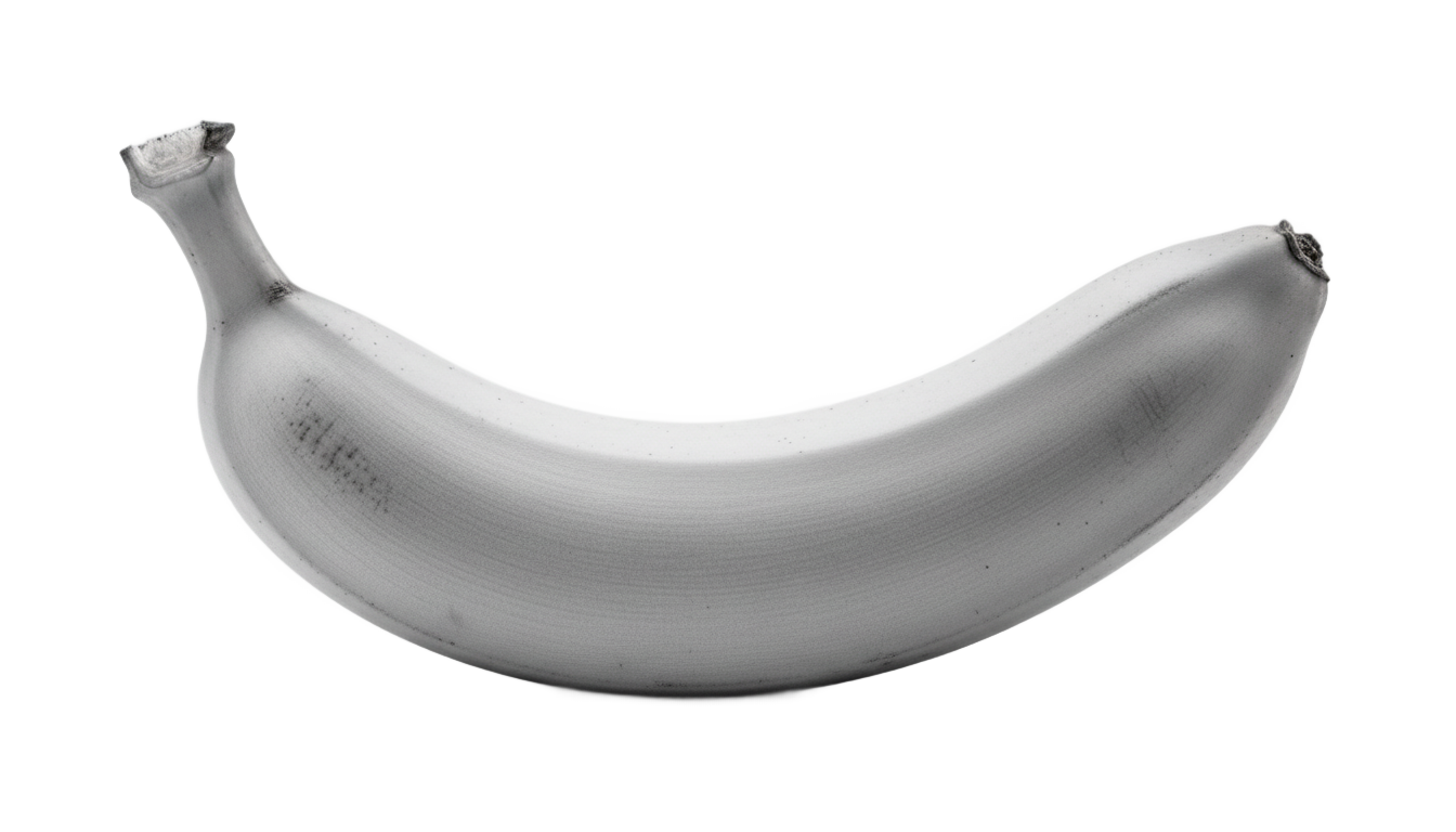 banana png black and white PNG transparent background