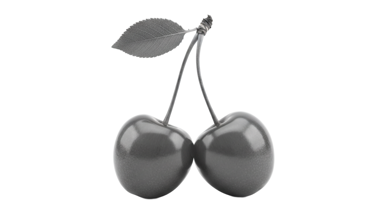 cherry png black and white PNG transparent background