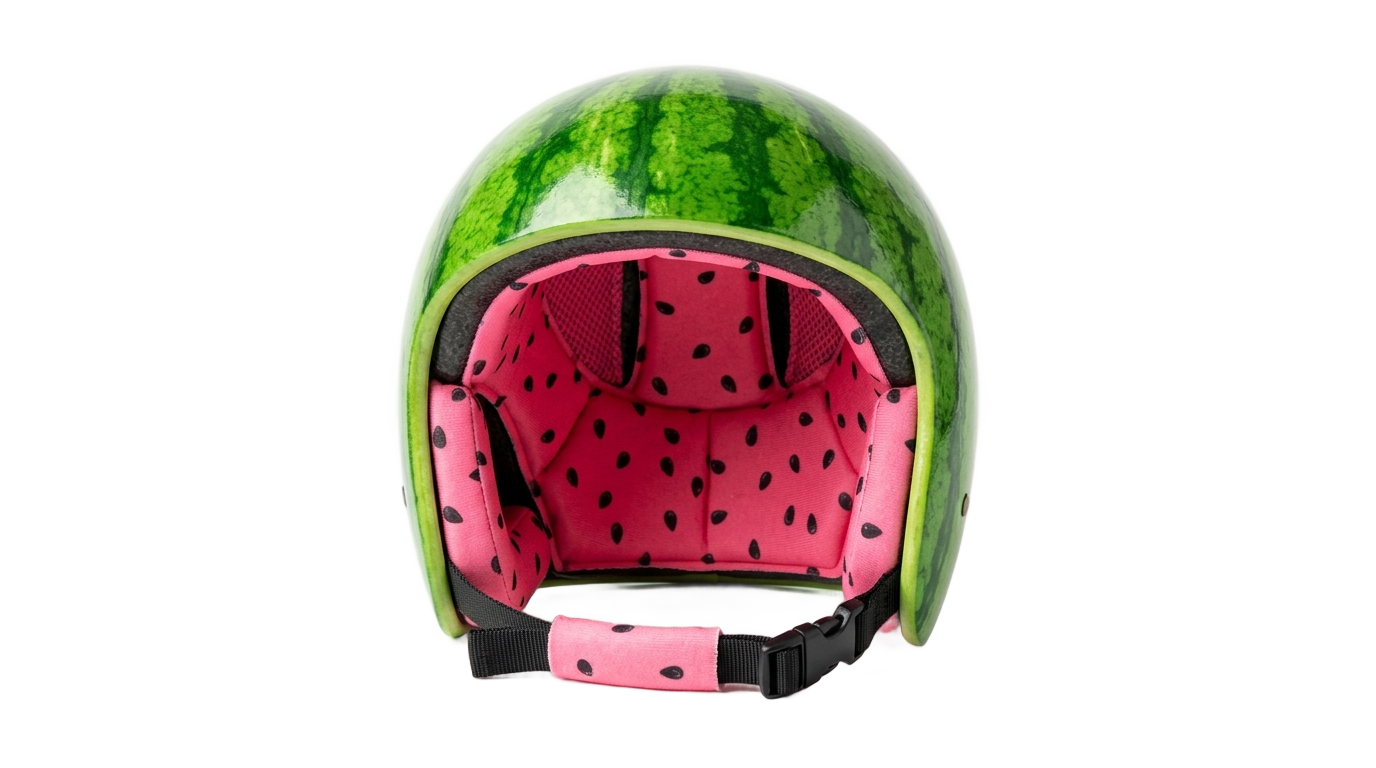watermelon helmet png PNG transparent background