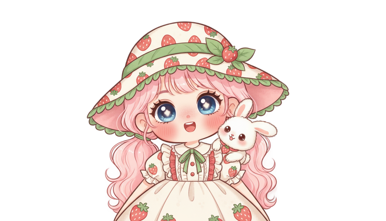 strawberry shortcake characters png PNG transparent background