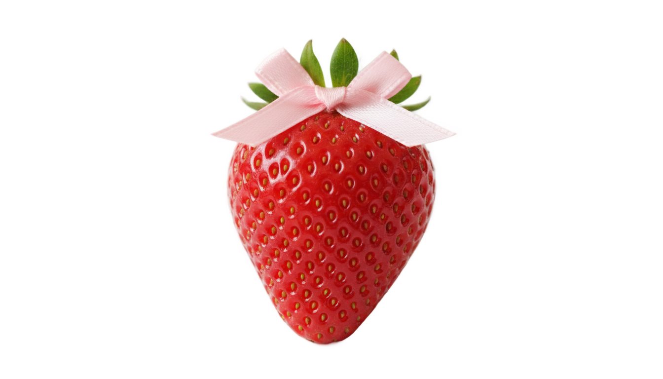 coquette strawberry png PNG transparent background