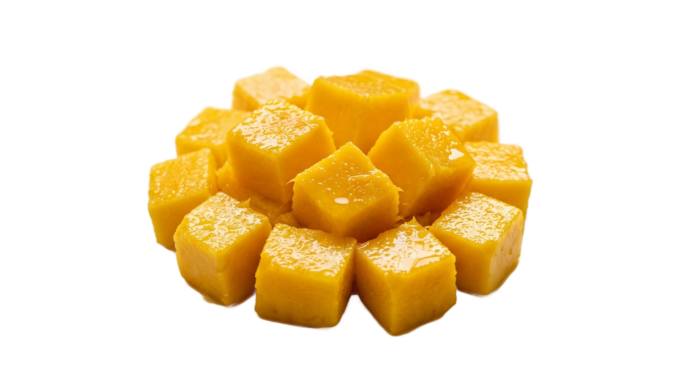 mango cut pieces png PNG transparent background