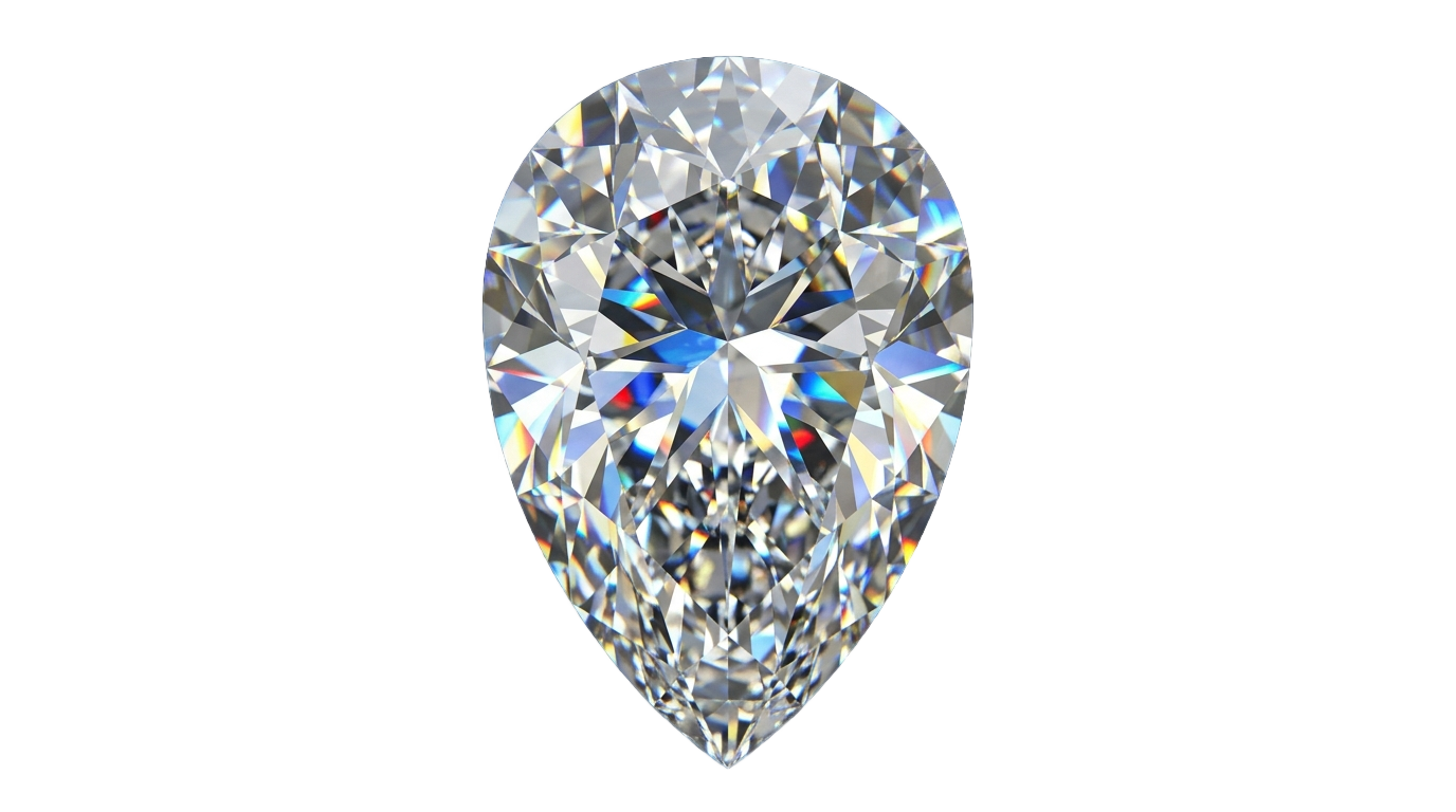 pear cut diamond png PNG transparent background