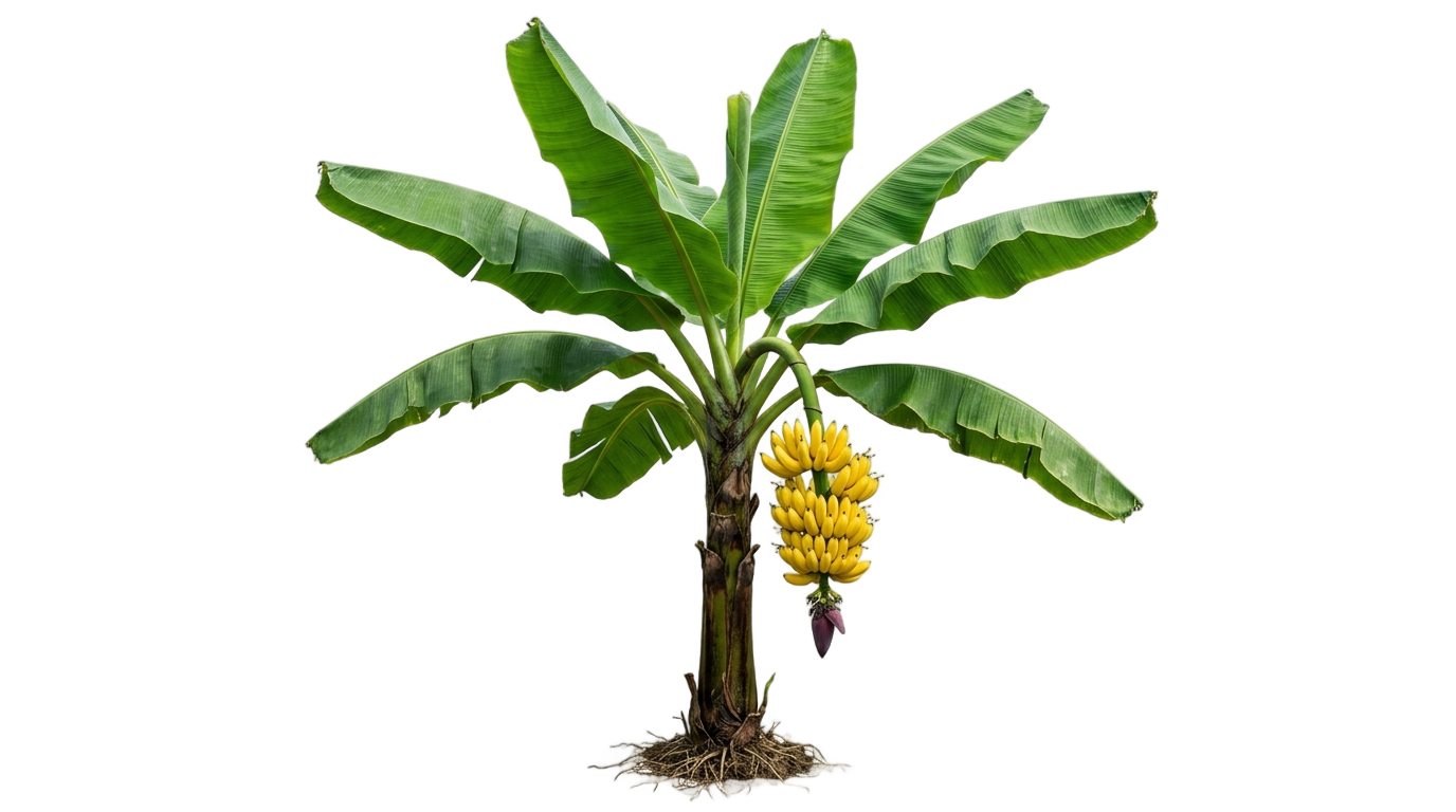 banana tree illustration png PNG transparent background