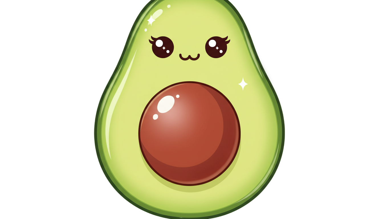 avocado emoji png PNG transparent background