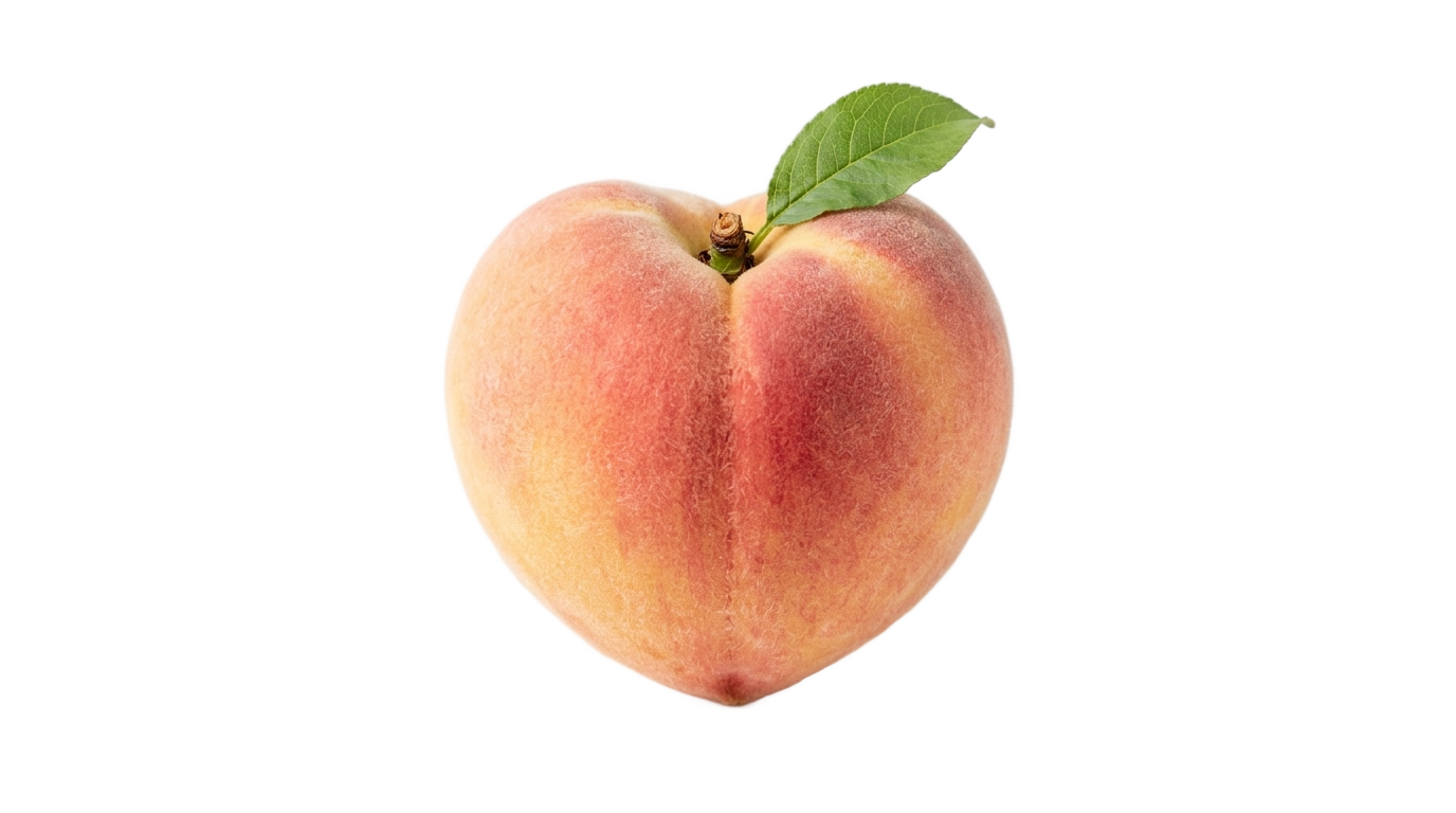 peach heart png PNG transparent background